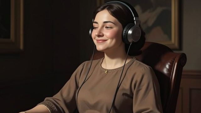 A Pair of Headphones from "Anxious People". A Pair of Headphones A first personal fact When Nadia asks for something personal, Zara admits that she listens to loud death metal to quiet her thoughts.