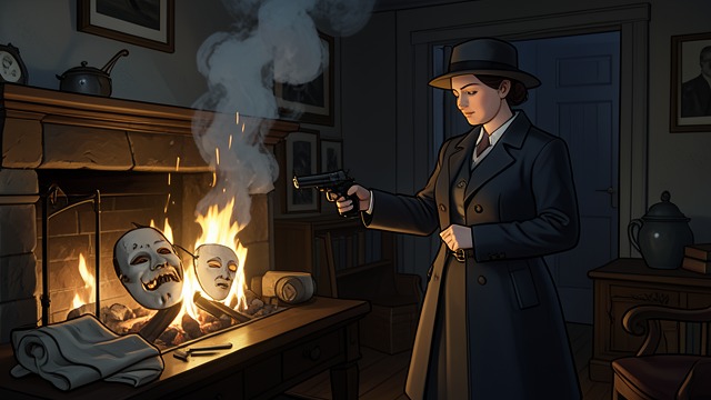 A Private Escape from "Anxious People". A Private Escape The room left behind After the others leave, the Bank robber puts down the pistol, burns the mask, and exits into the stairwell.