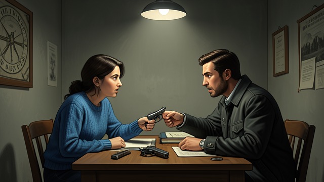 A Dangerous Room Turns Absurd from "Anxious People". A Dangerous Room Turns Absurd Arguments continue The hostages argue over lying down, apartment plans, and whether the pistol looks real.