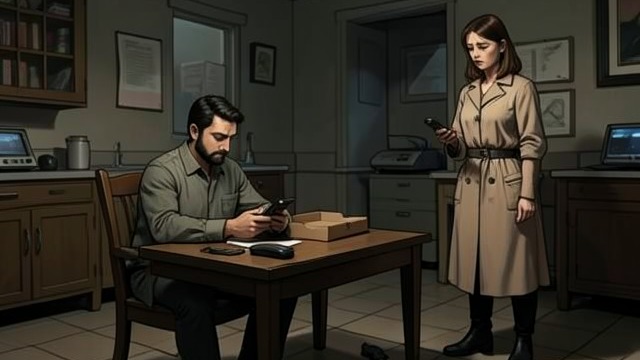 The Phone Enters the Apartment from "Anxious People". The Phone Enters the Apartment A tool for negotiation Jack and Jim arrange to hide the special phone in a pizza box so the negotiator can call the Bank robber.