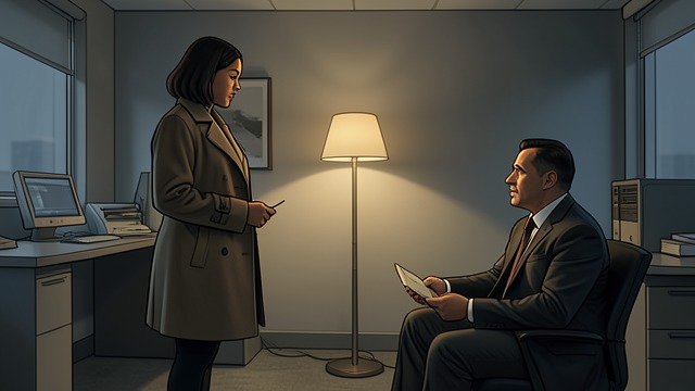 Nadia’s Office Door from "Anxious People". Nadia’s Office Door A return without an appointment Zara arrives at Nadia’s office holding the letter.