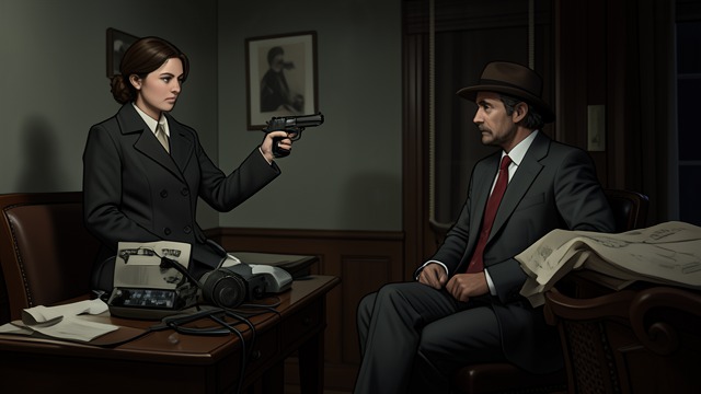A Hand on the Weapon from "Anxious People". A Hand on the Weapon Recognizing another crisis Zara finds the Bank robber alone with the pistol and senses that she may harm herself.