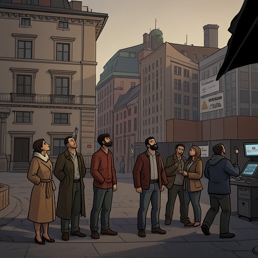 The Town’s Ideas About Stockholm from "Anxious People". The recurring label “Stockholm” turns a distant capital into a flexible symbol for authority, outsiders, and people who seem to control local lives.