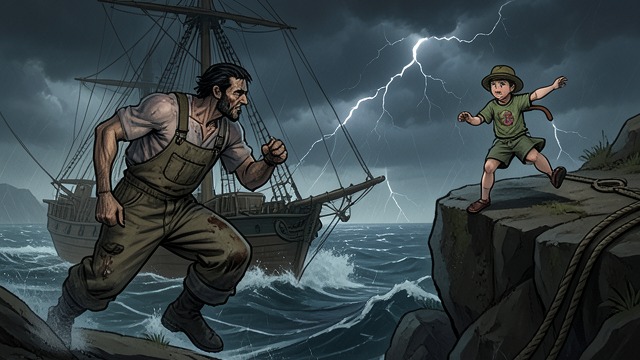 The Portland Abandonment from "The Man Who Laughs". The Portland Abandonment Escape without the child The Comprachicos flee England under pressure from the new law.