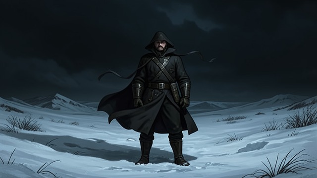 The Open Night from "The Man Who Laughs". The Open Night A world without shelter Gwynplaine stands between sea, darkness, and snow after abandonment. Nature offers no human refuge or explanation.