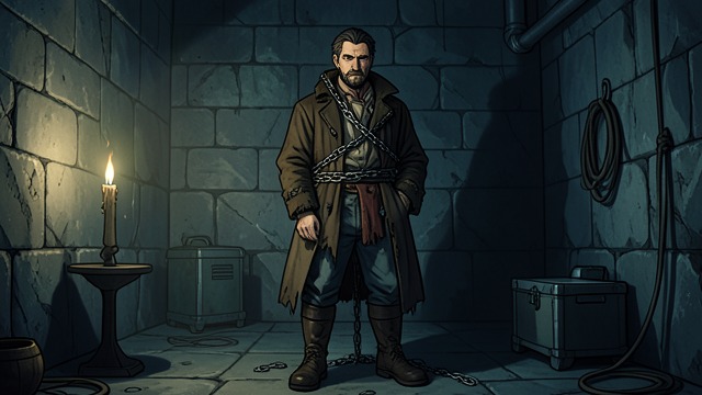 Arrest at Chatham from "The Man Who Laughs". Arrest at Chatham A dangerous associate Hardquanonne is arrested as a Comprachicos member. He is confined in the dungeon at Chatham.