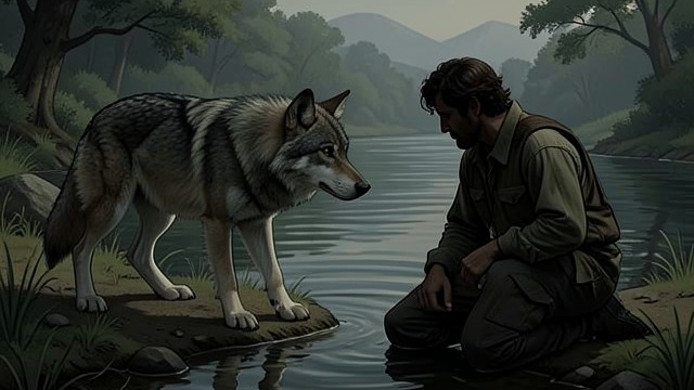 The Last Guidance from "The Man Who Laughs". The Last Guidance A quiet return Homo finds Gwynplaine at the Thames before his attempted suicide. The wolf leads him toward the ship carrying Ursus and Dea.