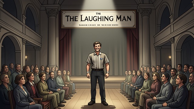 A Performer Made Famous from "The Man Who Laughs". A Performer Made Famous Recognition grows The Laughing Man becomes known beyond the small towns. Crowds seek out the Green Box and its unusual performer.
