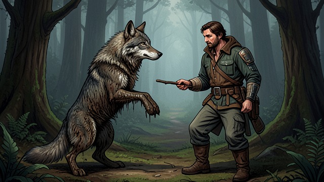 The Wolf Named Homo from "The Man Who Laughs". The Wolf Named Homo A meeting in the woods Ursus meets Homo in a woodland setting and recognizes his intelligence.