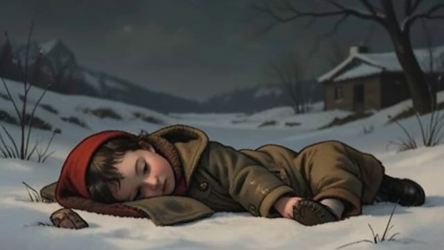 The Infant Survives from "The Man Who Laughs". The Infant Survives A frozen beginning Dea is found alive on her dead mother’s breast. The cold nearly ends her life and leaves her blind.