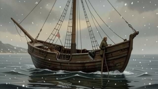 Calm Becomes a Trap from "The Man Who Laughs". Calm Becomes a Trap Quiet mistaken for safety The sea flattens and the snow falls softly. The survivors believe the danger has passed.