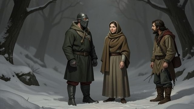 A Life Saved from "The Man Who Laughs". A Life Saved An act without reward Gwynplaine hears Dea crying beneath the snow and uncovers her. He gives her warmth although he is himself nearly naked.