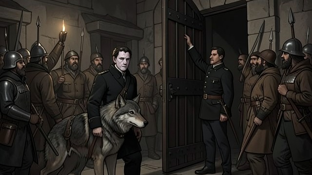 The Wolf Threatened from "The Man Who Laughs". The Wolf Threatened Law turns against the troupe Religious and theatrical rivals use Homo’s outlawed status as a pretext.