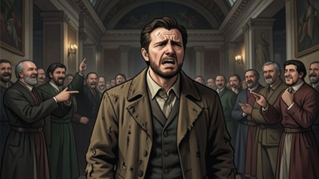 A Speech Misheard from "The Man Who Laughs". A Speech Misheard The poor given words Gwynplaine tries to speak for people who cannot reach the chamber.