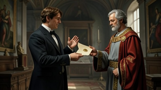 A Peer Made by Law from "The Man Who Laughs". A Peer Made by Law The name imposed The sheriff declares Gwynplaine the legitimate Lord Clancharlie.