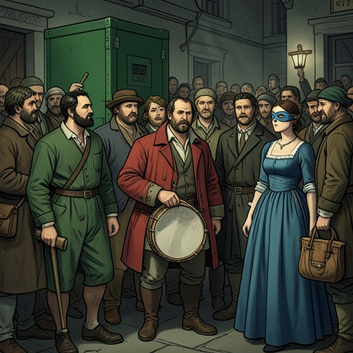 The Authorities and the Wanderers from "The Man Who Laughs". A series of laws and local powers turn itinerant life into suspicion, revealing the distance between legal order and human safety.
