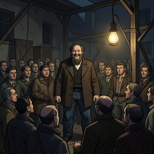 The Performance and Its Audience from "The Man Who Laughs". Public audiences turn Gwynplaine into a commodity, while their changing reactions reveal the class boundaries of entertainment.