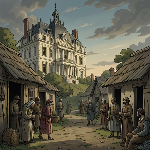 The Rich and the Poor from "The Man Who Laughs". Repeated contrasts between aristocratic comfort and popular suffering lead Gwynplaine to attempt a public indictment of inequality.