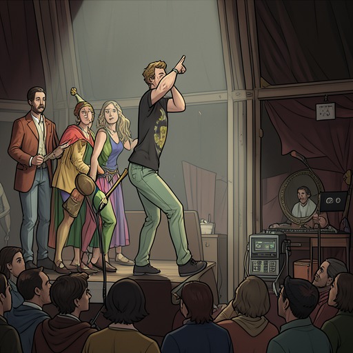 Performance, Fame, and Exclusion from "The Man Who Laughs". The troupe’s success transforms a marginal livelihood into a public sensation without overcoming the stigma attached to performers.