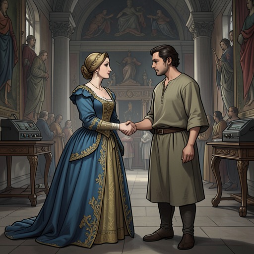 Josiana Between Lovers from "The Man Who Laughs". Josiana’s desire for Gwynplaine collides with her royal marriage arrangement and reveals the instability of privilege and appetite.