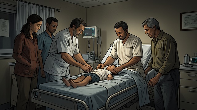 A Hospital Room of Witnesses from "Bullet Train". A Hospital Room of Witnesses Shared vigil Kimura stays near Wataru’s bed, changing his clothes and tending to him while other families keep watch over their…
