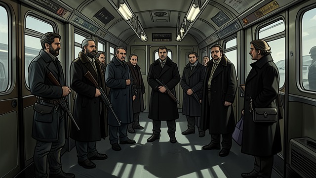 A Search After Arrival from "Bullet Train". A Search After Arrival Consequences leave the train Minegishi’s men pour onto the Hayate and search its compartments for people, bodies, and the missing case.