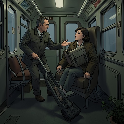 The Adult and Child Reversal from "Bullet Train". The journey repeatedly overturns assumptions about maturity, as a schoolboy commands adults, an operative seeks guidance, and an older couple reclaim authority.