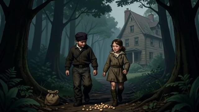 Fear in the Forest from "Hansel and Gretel". Fear in the Forest Lost and hungry The birds eat the Bread Crumbs, and the children cannot find their way home.