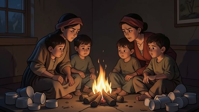 Need Divides the Family from "Hansel and Gretel". Need Divides the Family Famine in the region The Woodcutter’s household faces a terrible famine and has almost nothing to eat.