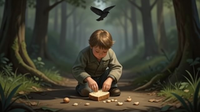 Bread Before Departure from "Hansel and Gretel". Bread Before Departure A ration for the road The Stepmother gives each child a piece of bread before taking them into the forest again.