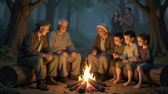 Left Beside the Fire from "Hansel and Gretel". Left Beside the Fire A place to wait The adults seat Hansel and Gretel beside a fire and tell them to wait until the work is finished.