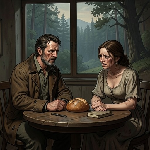 Poverty’s Escalation from "Hansel and Gretel". The family’s poverty first prompts one abandonment, briefly appears to ease after the children return, and then worsens into the second attempt.