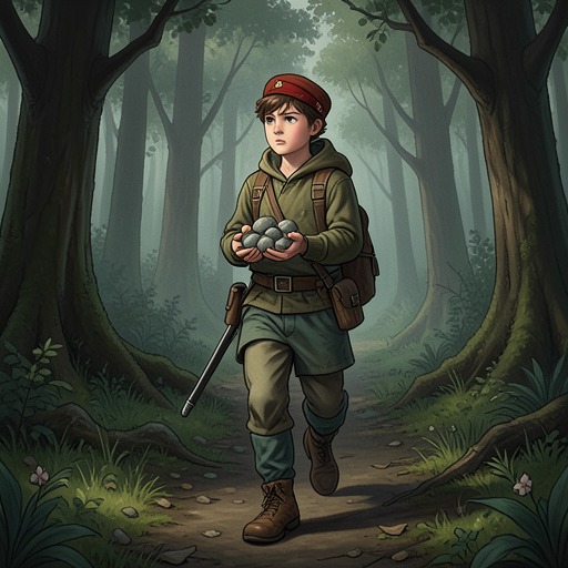 Hansel’s Resourcefulness from "Hansel and Gretel". Hansel’s clever attempts to preserve a route home first succeed with stones, then fail with crumbs, before his captivity depends on a shared deception.