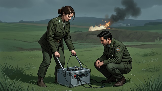 The Minefield Delay from "The Shepherd". The Minefield Delay A Hidden Hazard As Lawson and Veena cross a field, Veena realizes that her foot is resting on a land mine.