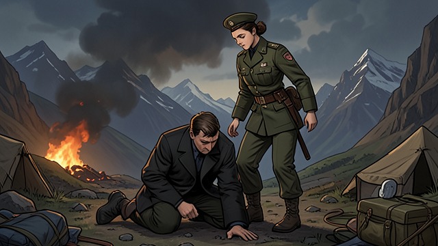 A Finished Route from "The Shepherd". A Finished Route The Guide Is Stopped The Shepherd’s second attempt to shoot Lawson is interrupted when Veena fires the M4 into his chest.