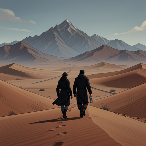 The Pursuit Across the Border from "The Shepherd". This flow traces the shifting interception plan as Lawson’s solitary tracking effort becomes a joint pursuit, then collapses into a dangerous close-quarters…