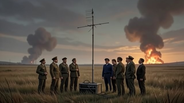 A Peace Message from "Last and First Men". Brotherhood on the Radio A moral gesture After London is bombed, the British Government announces that it will stop fighting and appeal directly to the French…