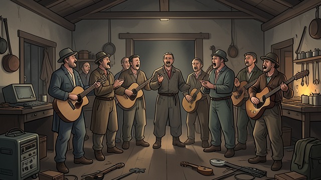 Music as a Refuge from "Last and First Men". A Peasant Art Shared experience Groups of workers use songs and instruments to imagine a world more beautiful than daily hardship.