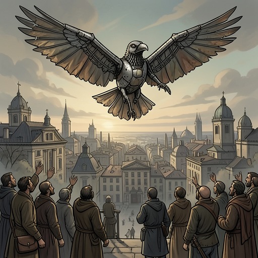 From Flight to Human Flight from "Last and First Men". This flow traces the changing meaning of flight from mechanical worship among the First Men to embodied freedom among the Seventh Men and renewed technology…