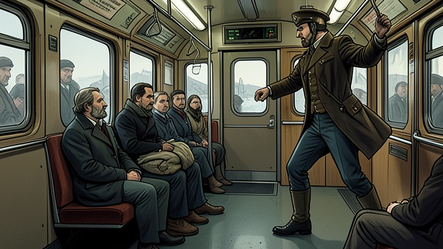 The Train Inspection from "Wasp". A Search in the Carriage A narrow escape Kaitempi agents inspect passengers’ papers and search one traveler.