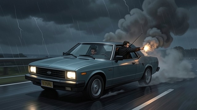 Freedom Without Safety from "Wasp". Escape Becomes Flight A violent getaway During the escape, Gurd shoots Lithar, silencing an argument in the car.