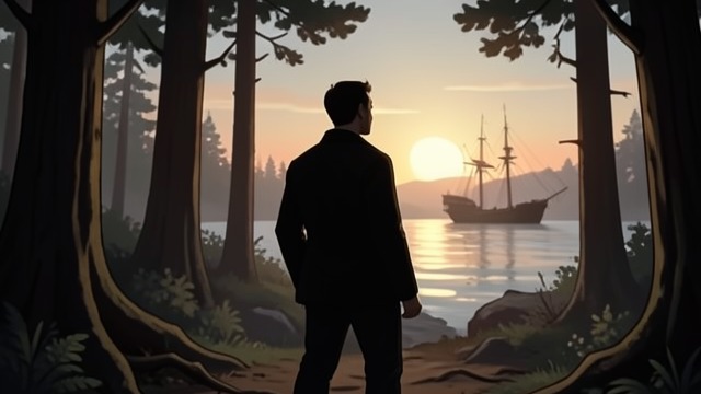 First Night Alone from "Wasp". The Quiet After Departure A solitary foothold Mowry watches the ship leave the cave and waits for daylight before entering the forest.