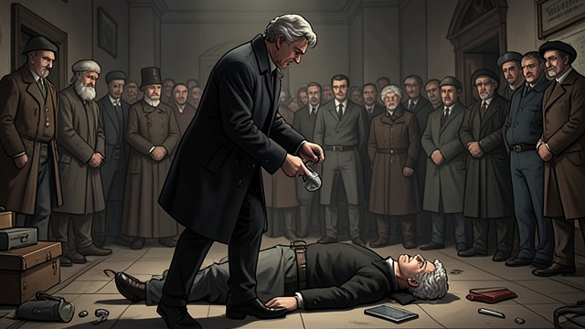 A Murder with a Signature from "Wasp". The Wasp’s Sting Sallana’s death When Major Sallana returns to his apartment, Mowry kills him before the officer can raise an alarm.