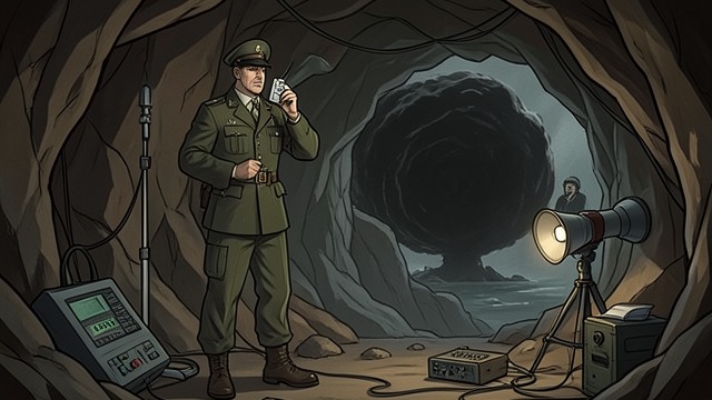 A Delayed Report from "Wasp". Distance from Headquarters A distant connection Mowry reports through a transmitter in the cave to a listening post near the Sirian Empire.
