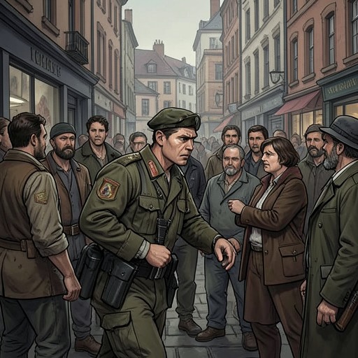 Mowry and the Civilians He Encounters from "Wasp". This thread traces Mowry’s fleeting encounters with ordinary citizens, whose doubts and vulnerabilities become part of his campaign.