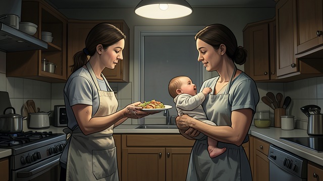 The Hard Truth of New Motherhood from "Kim Ji-young, Born 1982". Beyond Maternal Praise A candid account Oh Misook brings food when she can, praising Kim Jiyoung for raising a baby while recovering from childbirth.