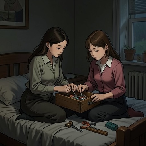 Sisters Who Make Room for Each Other from "Kim Ji-young, Born 1982". This flow traces the practical protection and emotional recognition between Kim Jiyoung and Kim Eunyoung as they grow up sharing unequal treatment, domestic…
