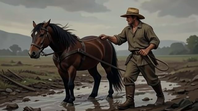 A Rough Breaking from "Black Beauty". A Rough Breaking Forceful Training Ginger recalls being caught by force, dragged in a halter, and beaten during early training.