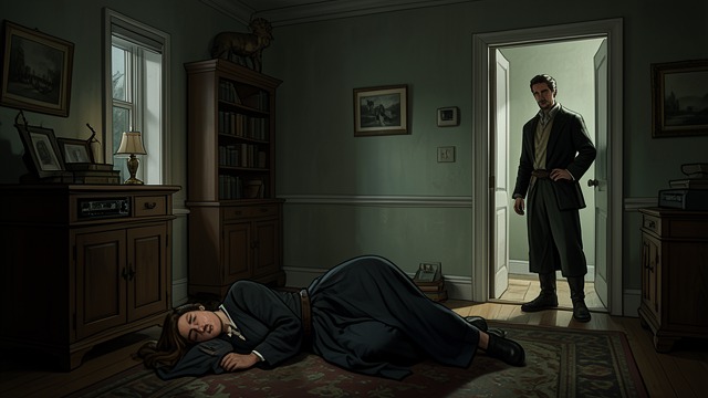 A Dark House from "The Exception". A Dark House An abnormal arrival Jada enters Cane’s house and realizes the alarm is not set as expected.