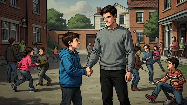 A Childhood Alliance from "The Exception". A Childhood Alliance The new kid Max Quinn arrives at Cane Alexander’s school and is quickly drawn into a conflict with other students.